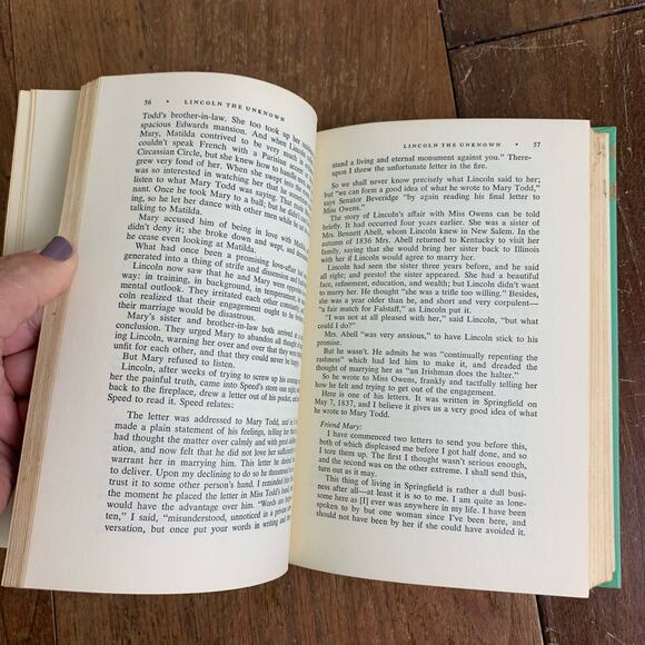 1968 Lincoln the Unknown Dale Carnegie Perseverance Award hardback book - Picture 7 of 15